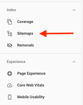 Selecting sitemap