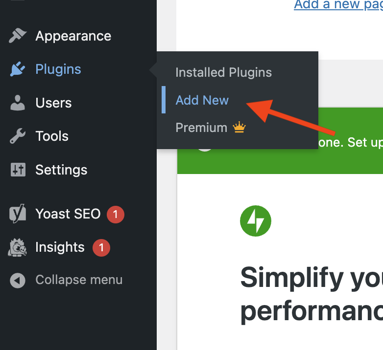 Adding new WordPress plugin