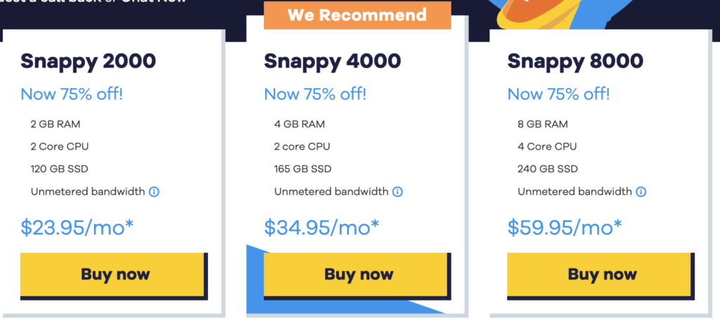 Hostgator VPS plan pricing