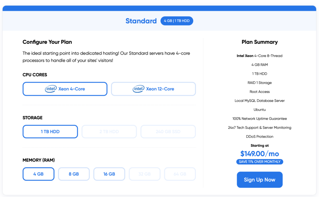 Dreamhost dedicated server hosting plan pricing