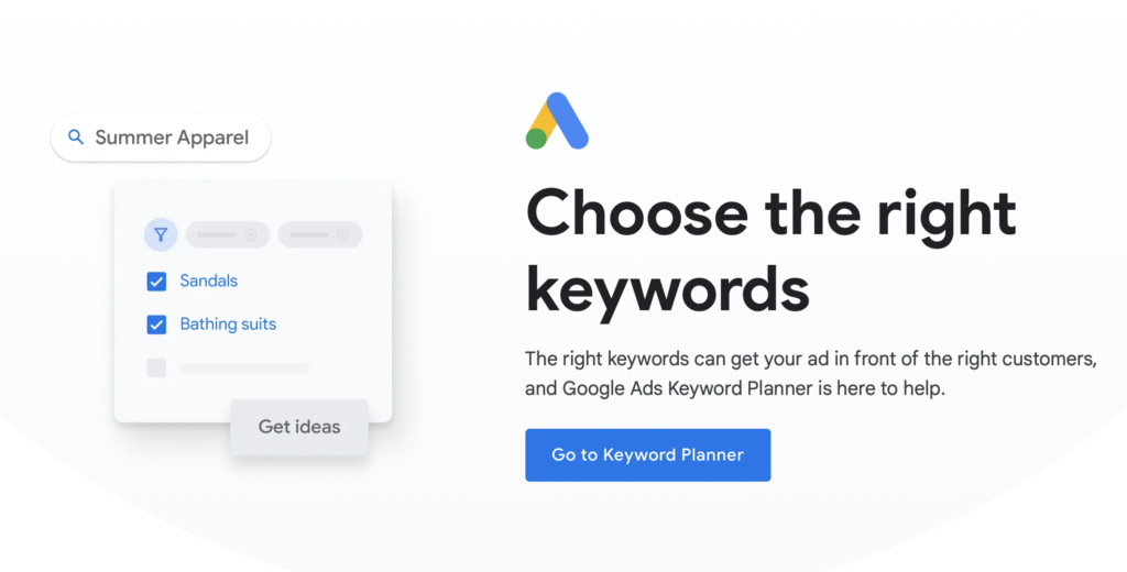 Google keyword planner