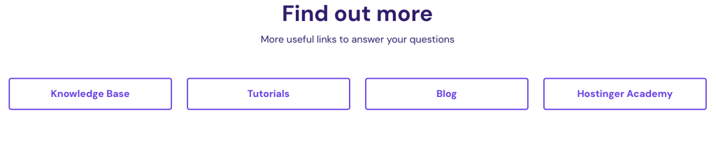 Hostinger useful links